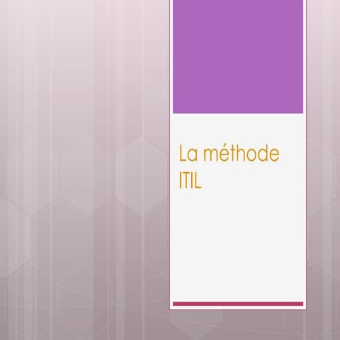 Présentation des best practices de La méthode ITIL.ppt