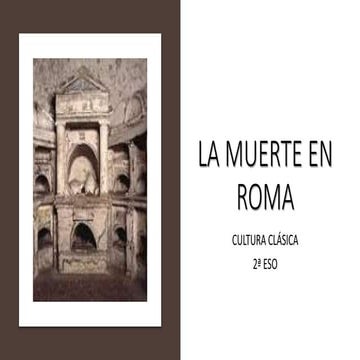 La muerte en Roma