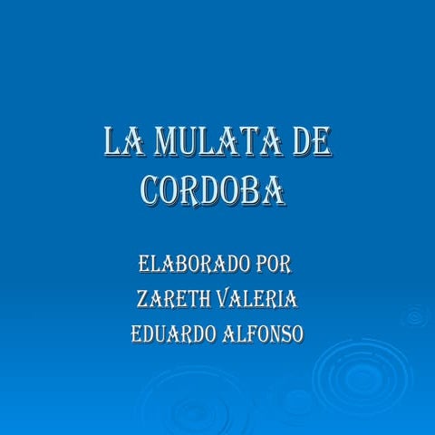 La Mulata de Cordoba | PPT