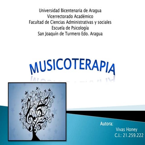 La musicoterapia