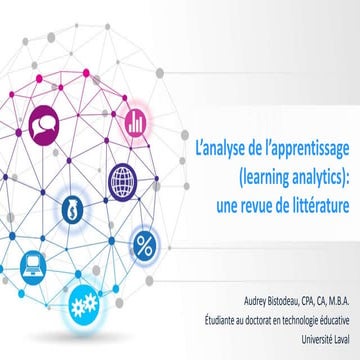 L’analyse de l’apprentissage (learning analytics): une revue de littérature
