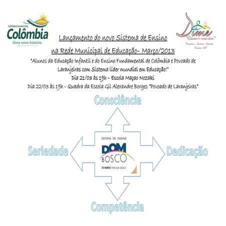 Lançamento do novo sistema de ensino