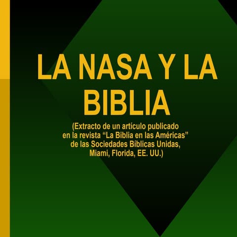 La Nasa Y La Biblia