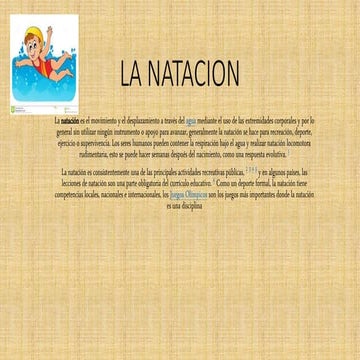 La natacion