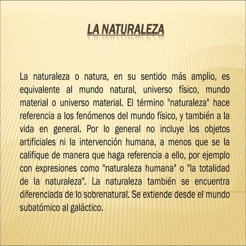 Mundo natural | PPTX