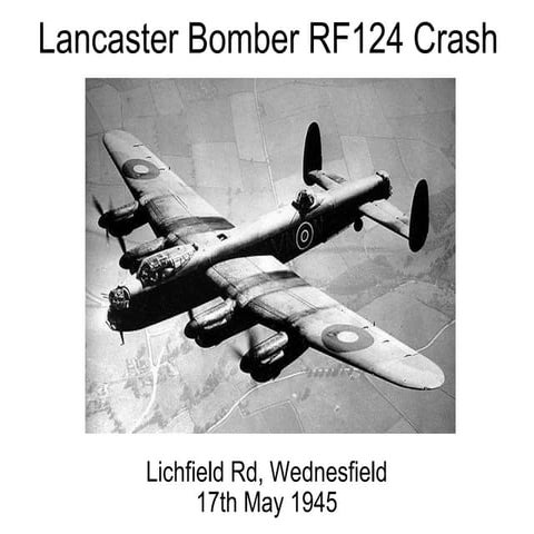 Lancaster bomber rf124_crash