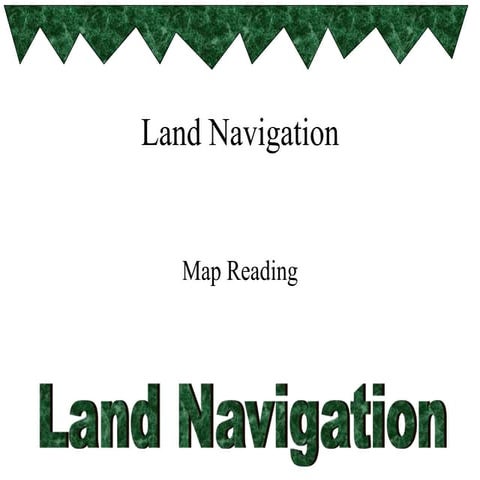 Land-Navigation army basic requirement maps