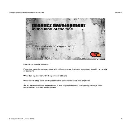 Product development in the land of the free - Simon Baker & Gus Power