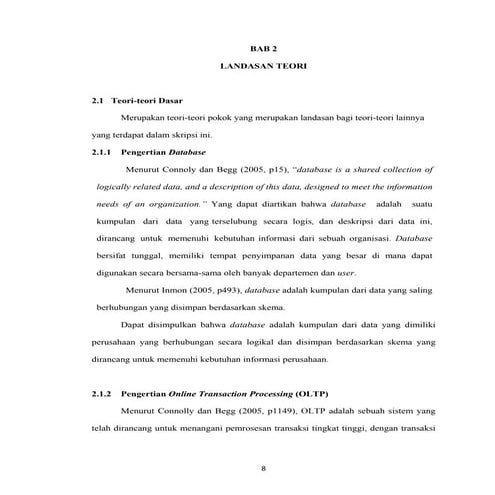 Landasan teori database