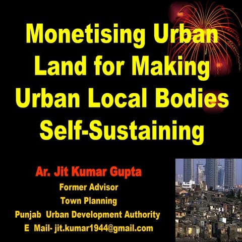 Land as a Resource  for Making  Urban Local Bodies  Self-Relant