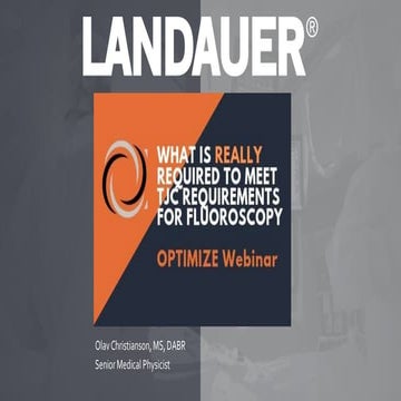 The Joint Commission Fluoroscopy Requirements 2019 Pptx