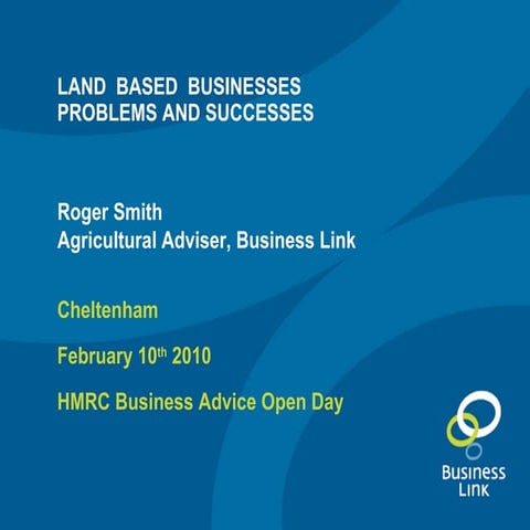 Land Based Businesses HMRC Open Day 