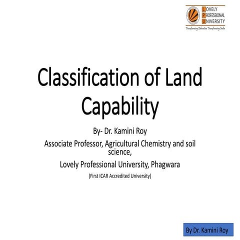Land capability classification sol 220