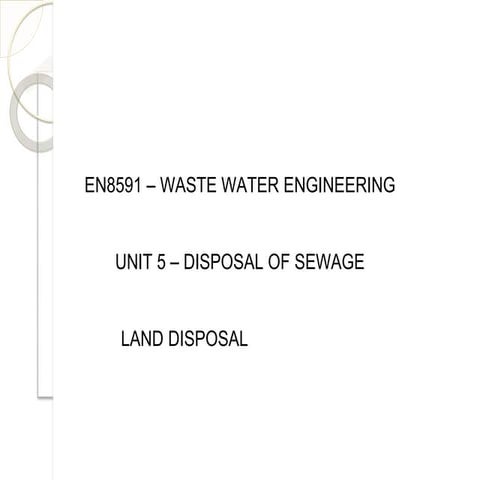 Land disposal | PDF