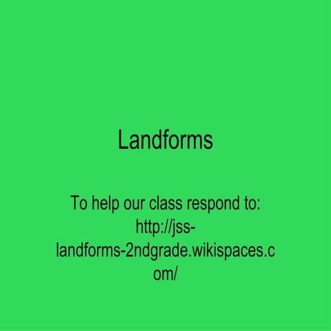 Land Forms | PPT