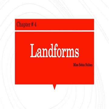 Landforms