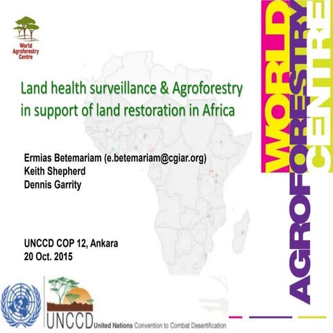 Land health surveillance and agroforestry in support of land restoration in A...