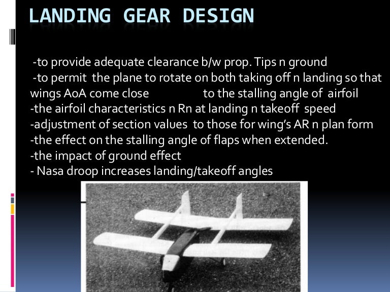 Landing gear design
