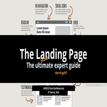 The hacked, non-expert guide to creating great Landing Pages.
