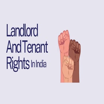What are the Landlord And Tenant Rights In India | PPTX