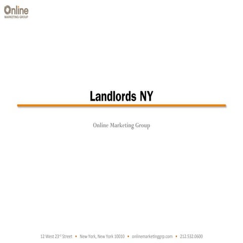 Landlords NY Presentation March - Digital and Social - Ilana Schwartz Online ...