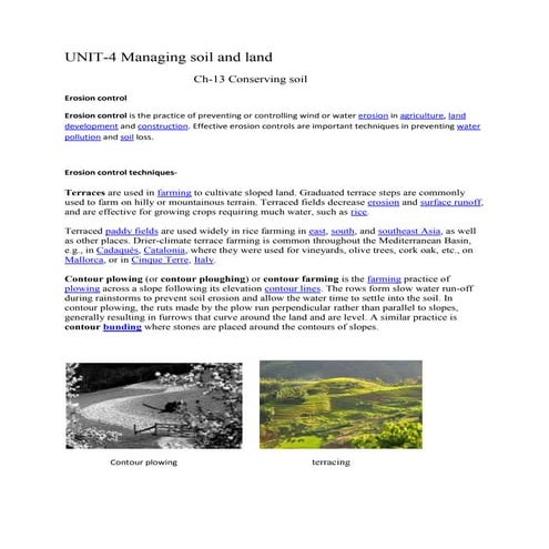 Land management
