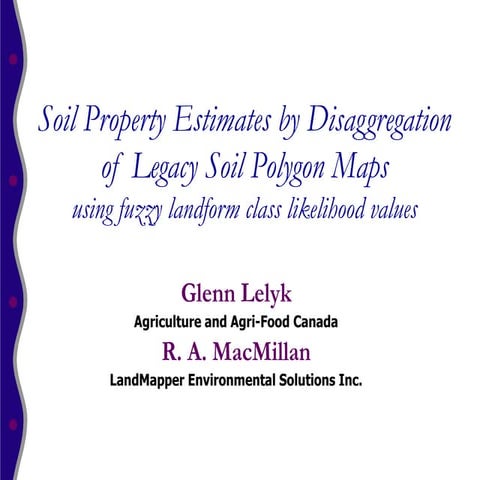 Manitoba Pilot Area Soil Property Estimates