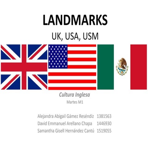Class: LANDMARKS. Cultura Inglesa