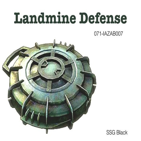 SSG Black Landmine/UXO defense class