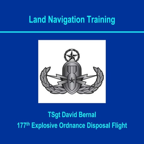 Land Navigation Presentation