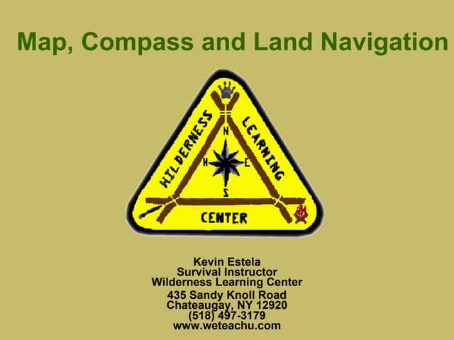 Land Navigation With Map And Compass