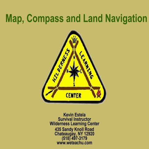 Land Navigation With Map And Compass
