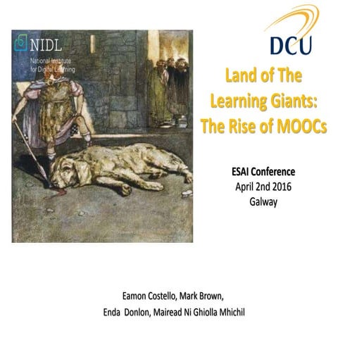 Land of The Learning Giants: The Rise of MOOCs