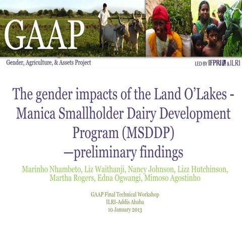 Land O Lakes GAAP Presentation January 2013