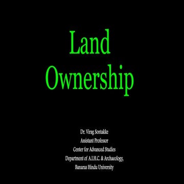 Land Ownership