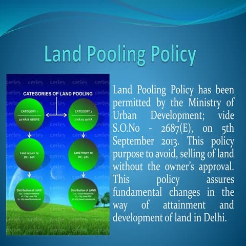 DDA Land Pooling Policy