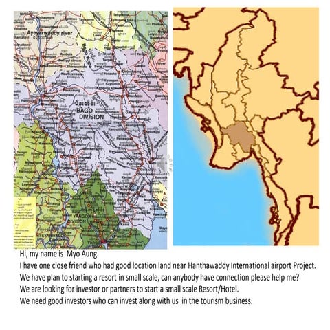 Land proposal near hanthawaddy international airport
