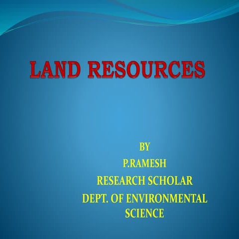 Land resources(1)