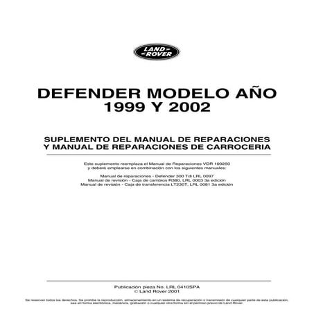 manual de reparacion land rover td5