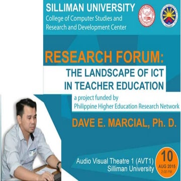 The Landscape of ICT in Teacher Education
