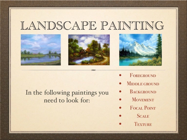 Landscape analysis