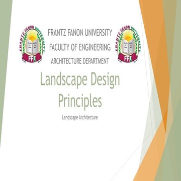 Landscape design principles | PPTX