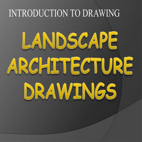 Landscape architecture drawings Presentation