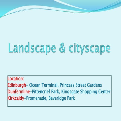 Landscape & cityscape | PPTX