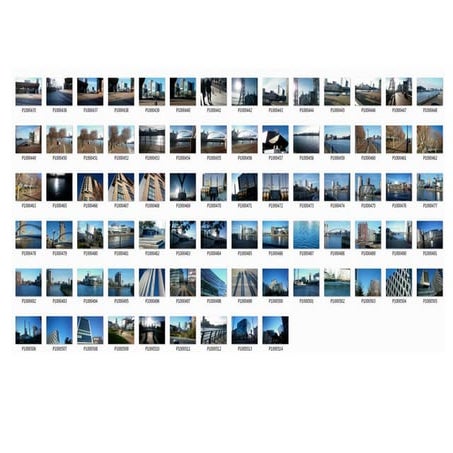 Landscape contact sheet