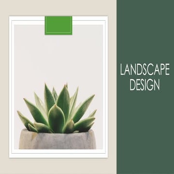 Plants For Garden Landscape Designing Pptx