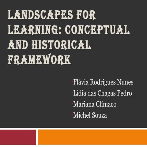 Landscape for learning