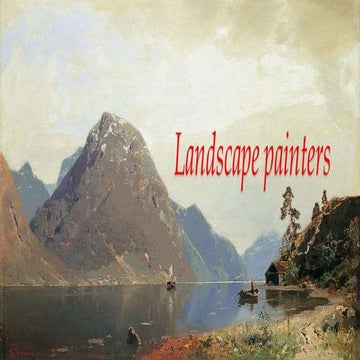 Landscape painters  