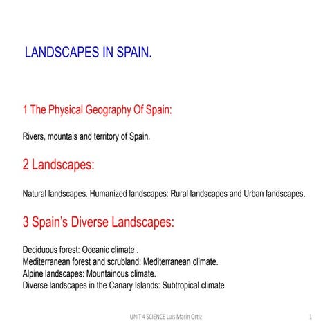 Landscapes in spain luis