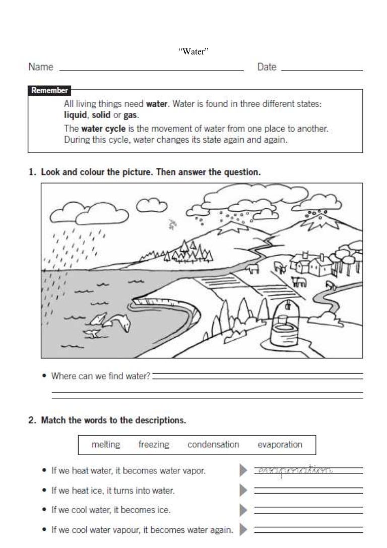 Landscapes worksheet 6.6
